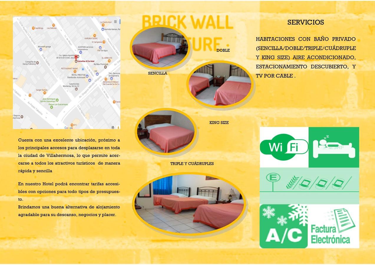 Hotel Carmelitas 42 Villahermosa Eksteriør bilde